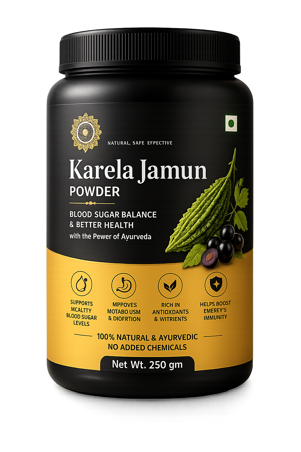 Kerela Jamun Powder jar, official India pack